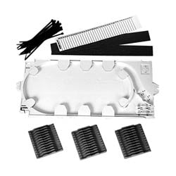 PLP - COYOTE Blank Splice Tray Kit with three elastomeric, 12-count splice blocks