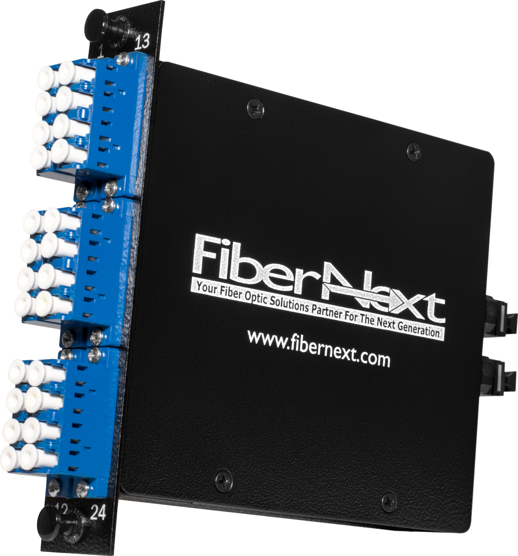 FiberNext LGX MPO Cassette - Dual MPO(M) to LC Singlemode BIF 24 Fiber